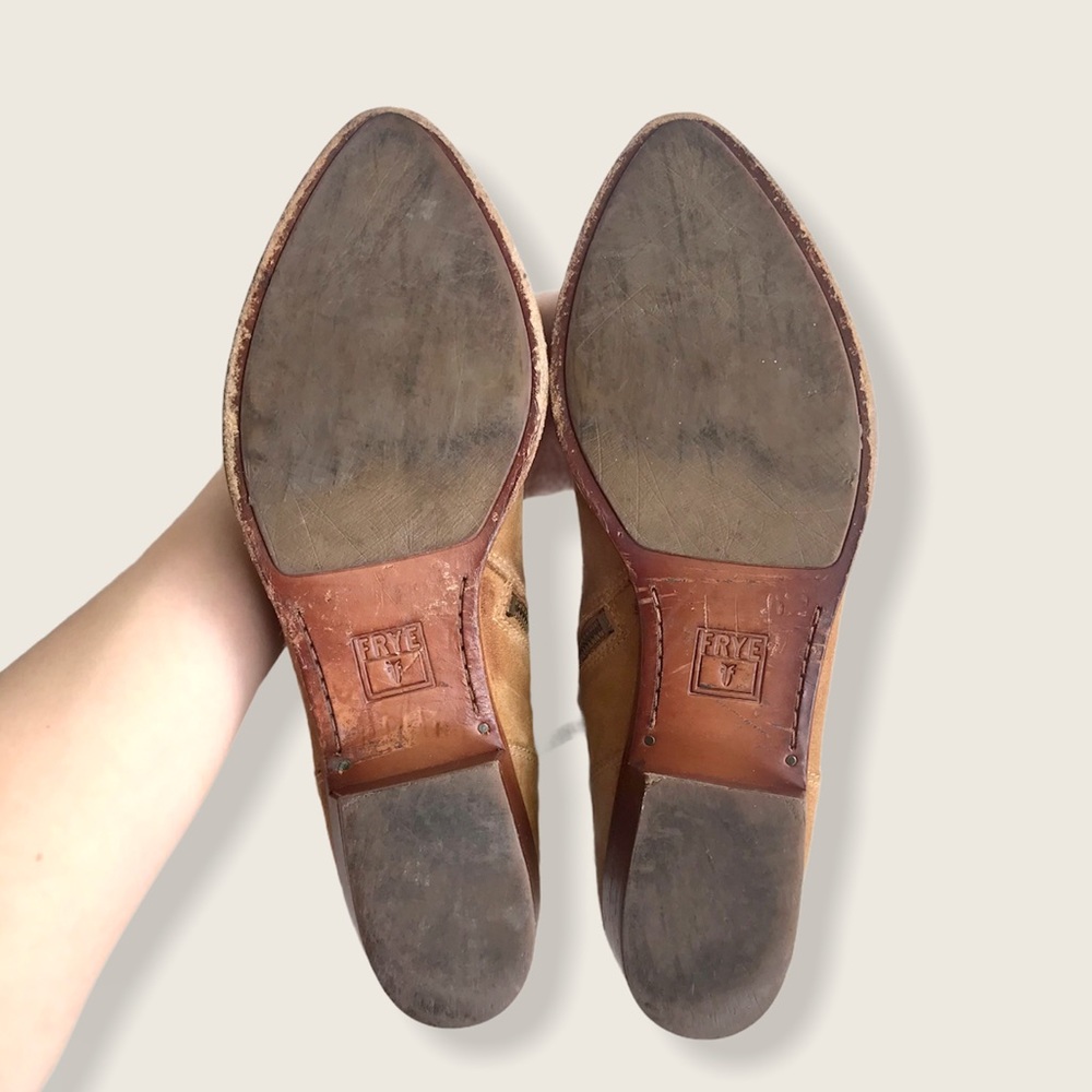 Frye Ray Vintage/Antique Belted Suede Ankle Bootie - Picture 13 of 16